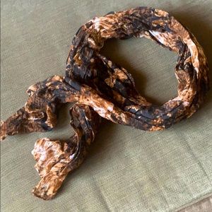 Animal Like Print Scarf - Brown
